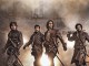Affiche de la série The Musketeers : on y retrouve Athos, Porthos, Aramis, et D'artagnan