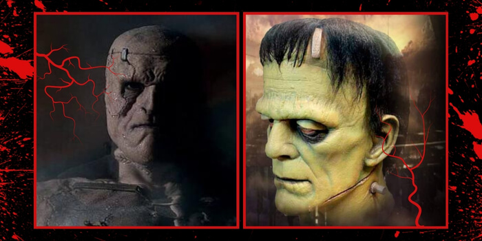 Monstre Frankenstein du roman et monstre Frankenstein du film