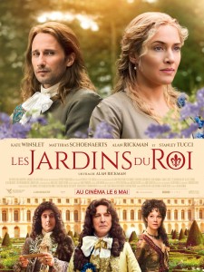 Affiche du film les Jardins du ROi d'Alan Rickman avec Kate WInslet et Matthias Schoenaerts